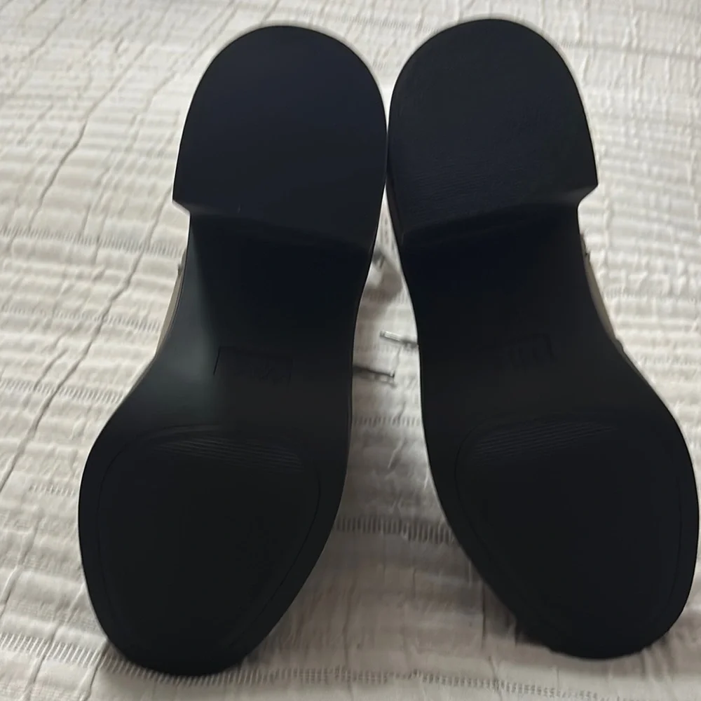 MIA Tan Combat Moto Boots with Rugged Sole - Picture 13 of 15